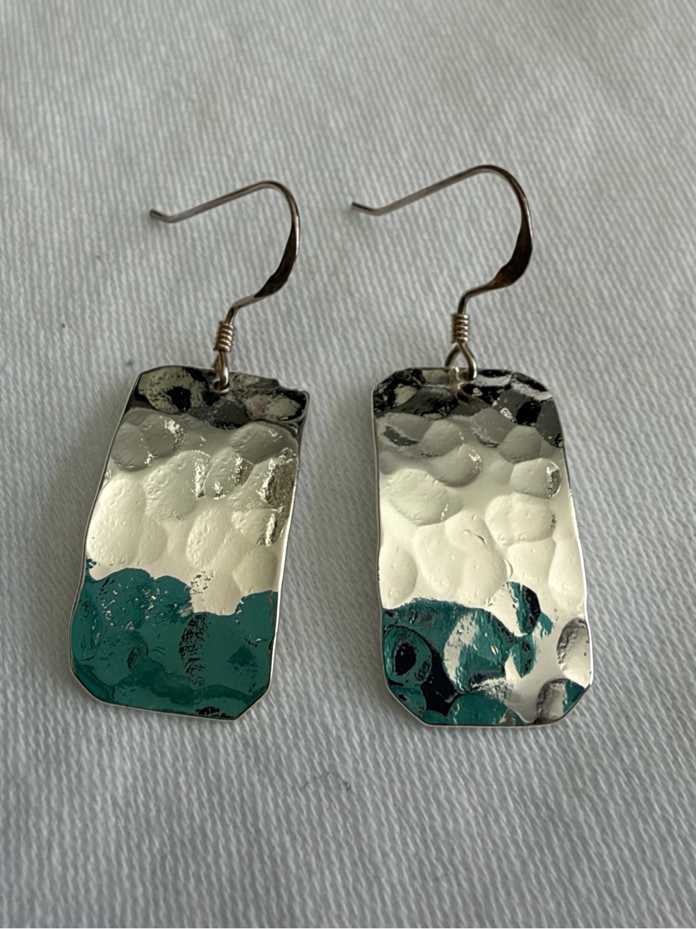 Sterling Silver Hammered Earrings